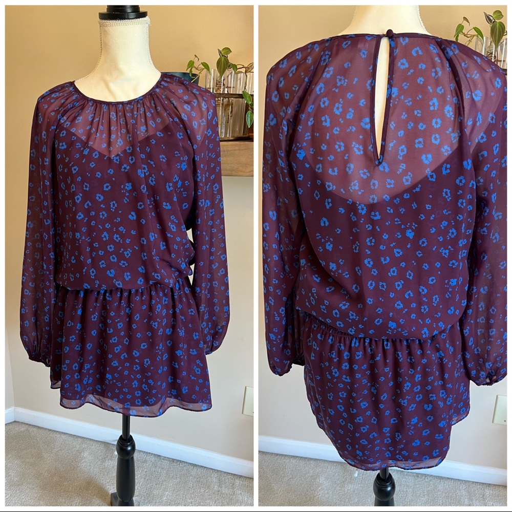 Parker long sleeve mini dress